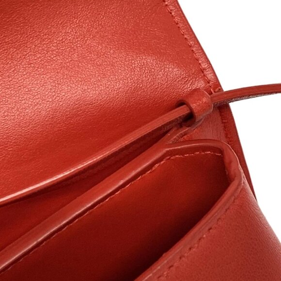 BOTTEGA VENETA Intrecciato - Red Leather Shoulder Bag 619-072925 - Picture 10 of 14